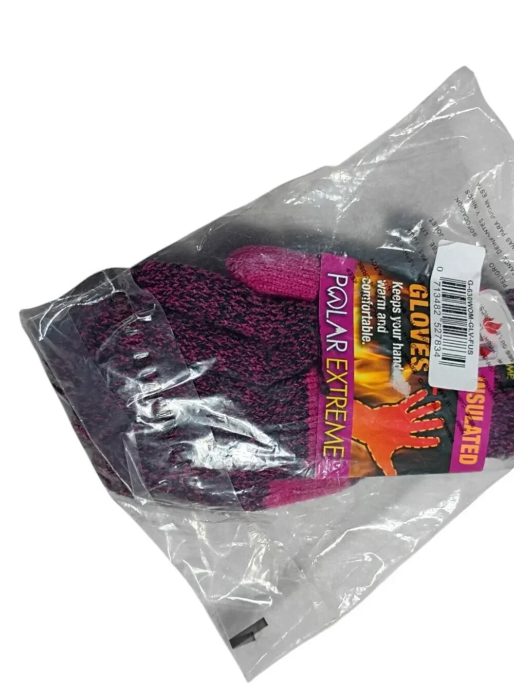 Polar Extreme Insulated Gloves G-630Wom-Glv-Fus Women Thermal Knit Pink